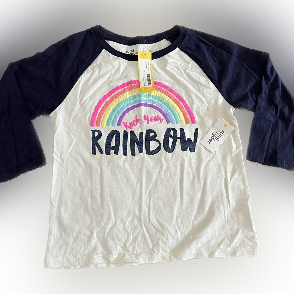 Girls Rainbow L 12/14 Shirt NEW